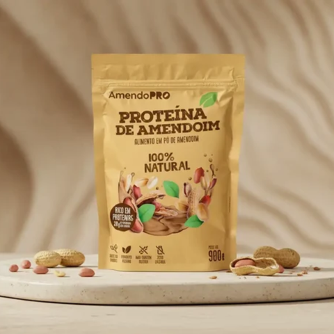 Proteína de Amendoim - 100% Natural - 900g