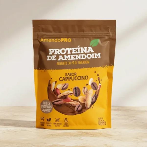 Proteína de Amendoim - Cappuccino - 400g