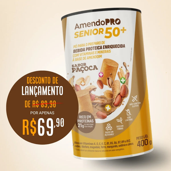 AmendoPRO Senior 50+ - Paçoca- 400g