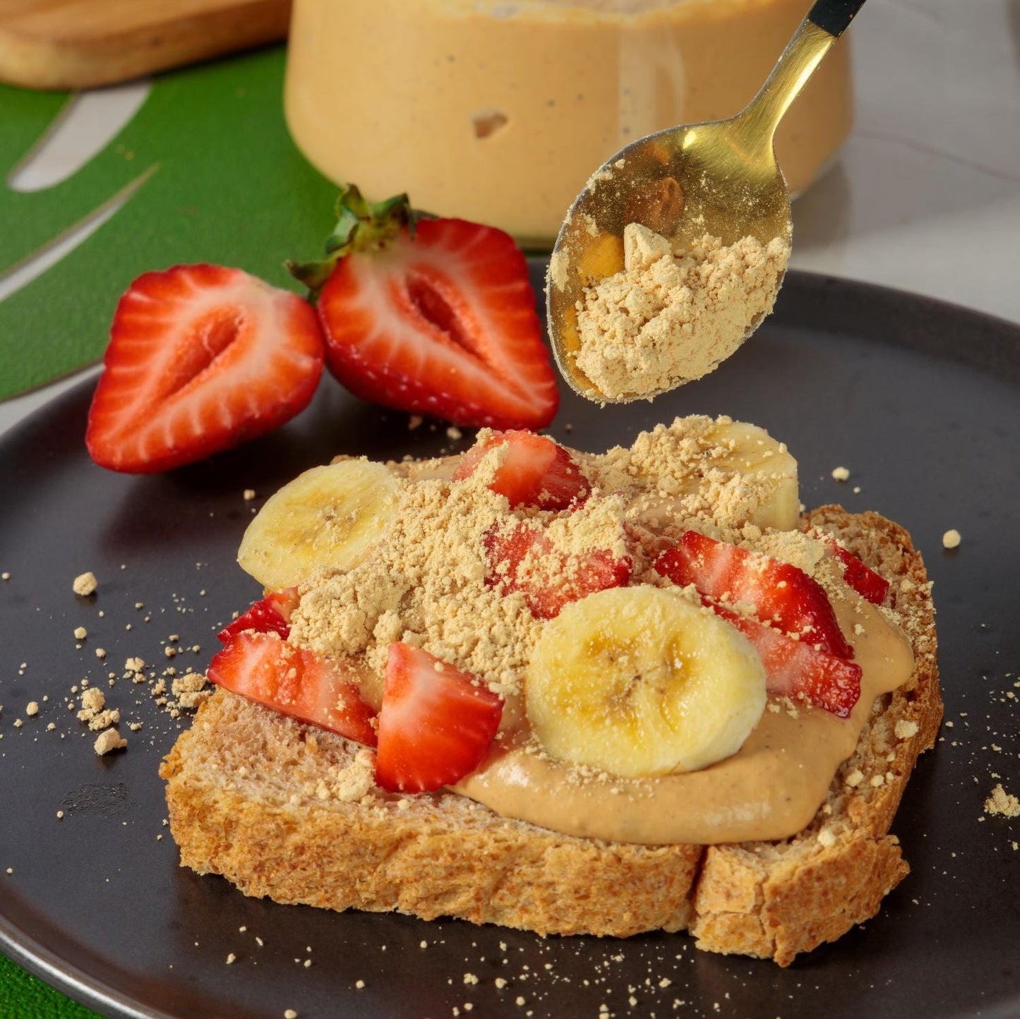 Proteína de Amendoim - 900g | Kit 3 Sabores (Chocolate, Cappuccino e Paçoca)
