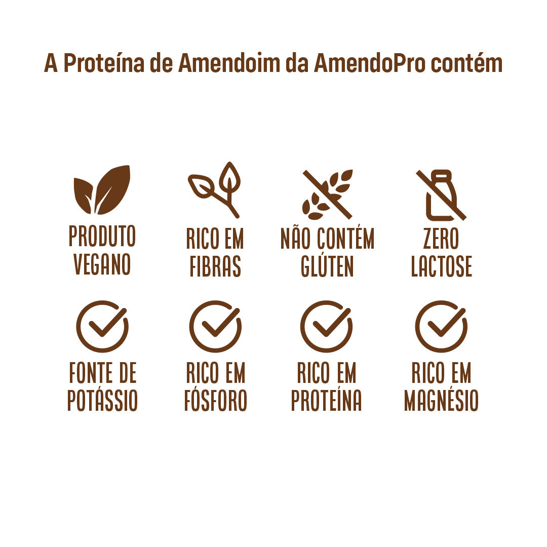 Proteína de Amendoim - Cappuccino - 900g