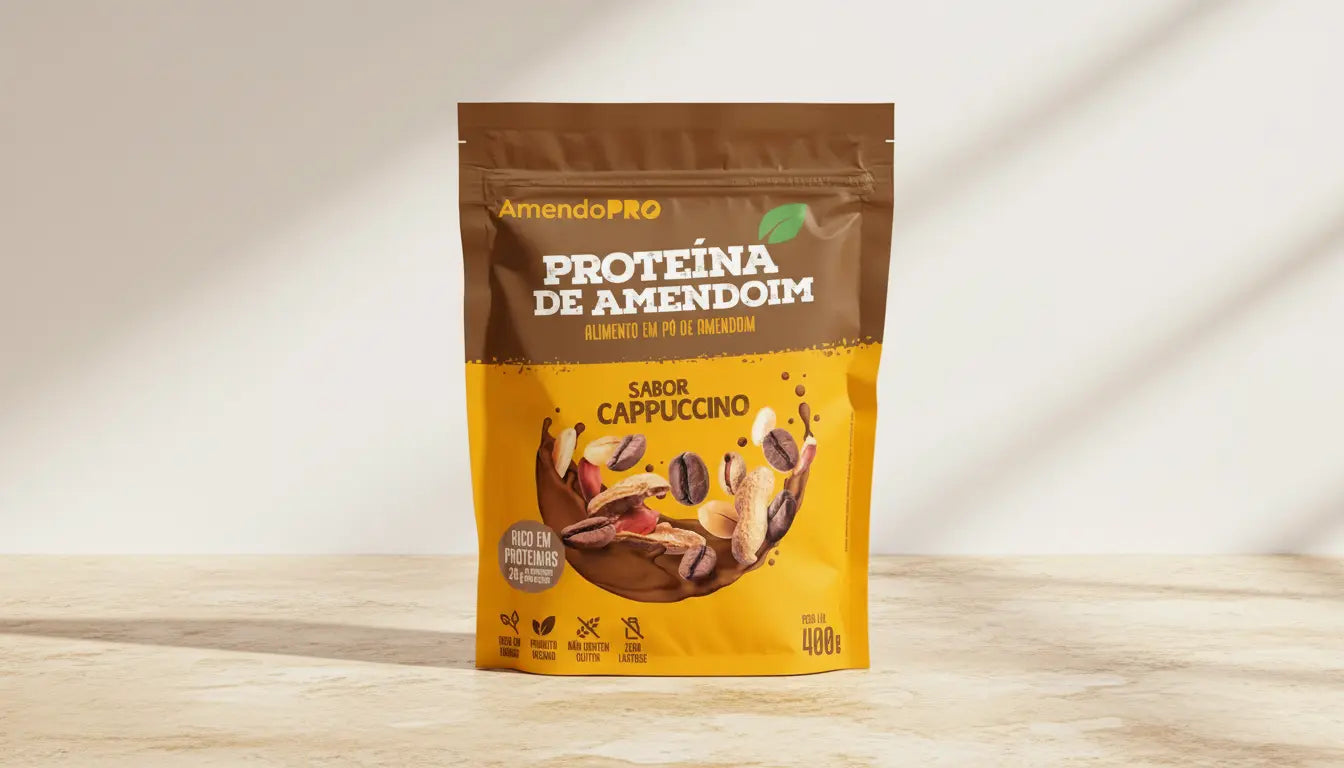 Proteína de Amendoim - Cappuccino - 400g – AmendoPRO