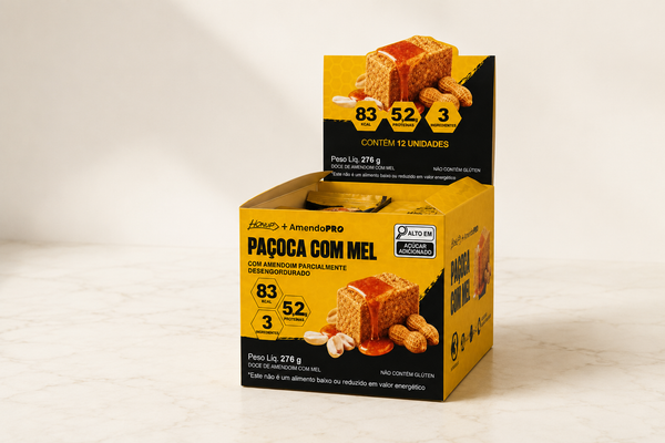 Paçoquinha com Mel (Display com 12 Unidades de 23g)
