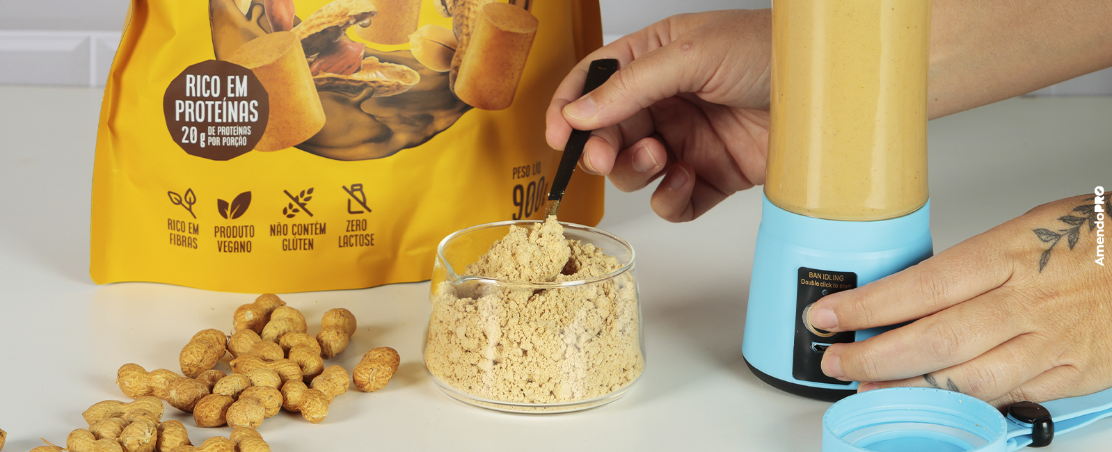 AmendoPRO: Uma Alternativa Sustentável e Nutritiva ao Whey Protein