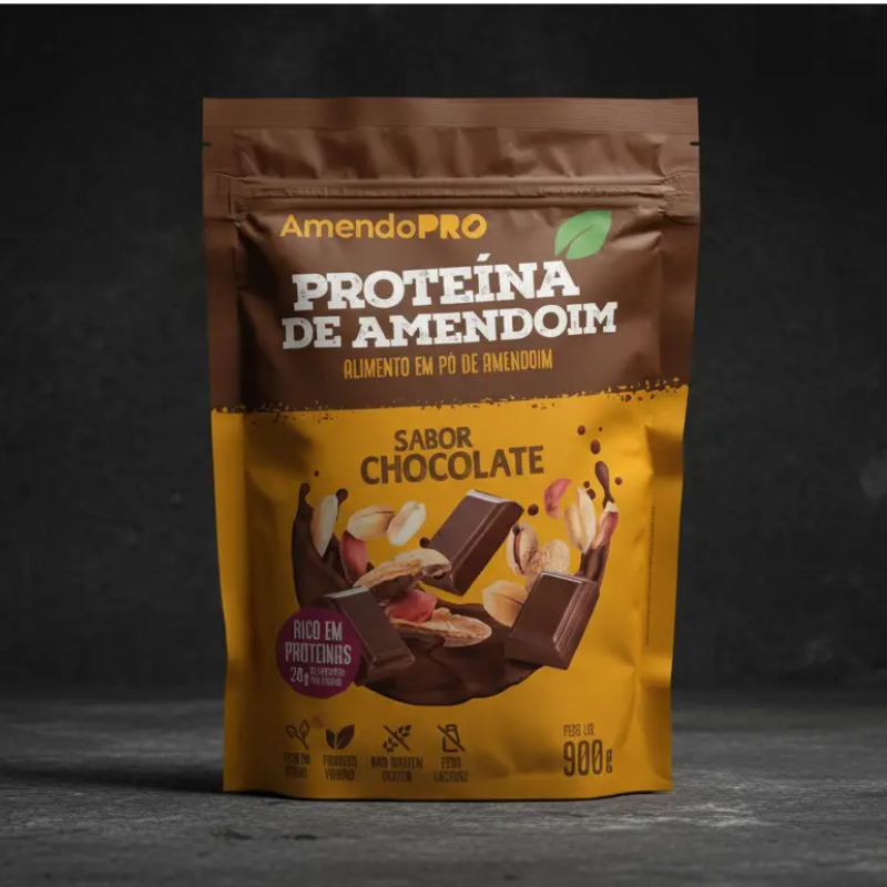 Proteína de Amendoim - Chocolate - 900g