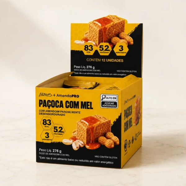 Paçoca com Mel (Display com 12 Unidades de 23g)