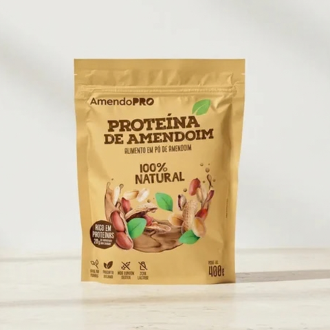 Proteína de Amendoim - 100% Natural - 400g
