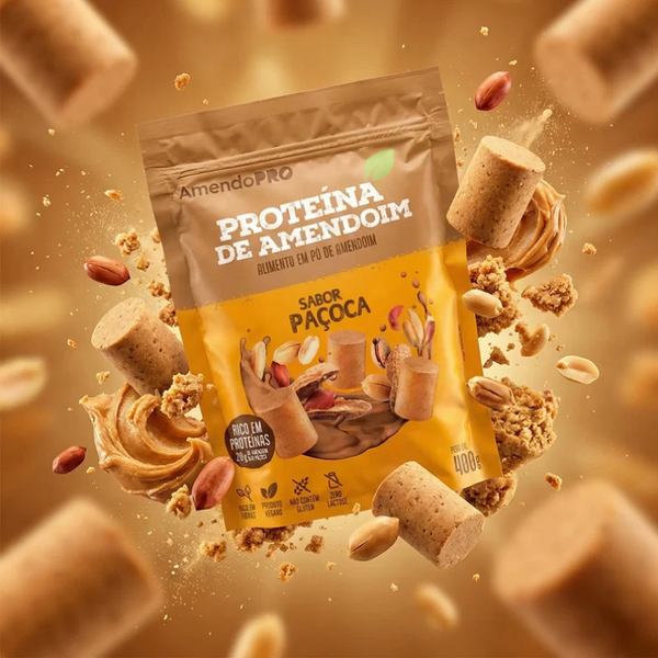 Proteína de Amendoim - Paçoca - 400g