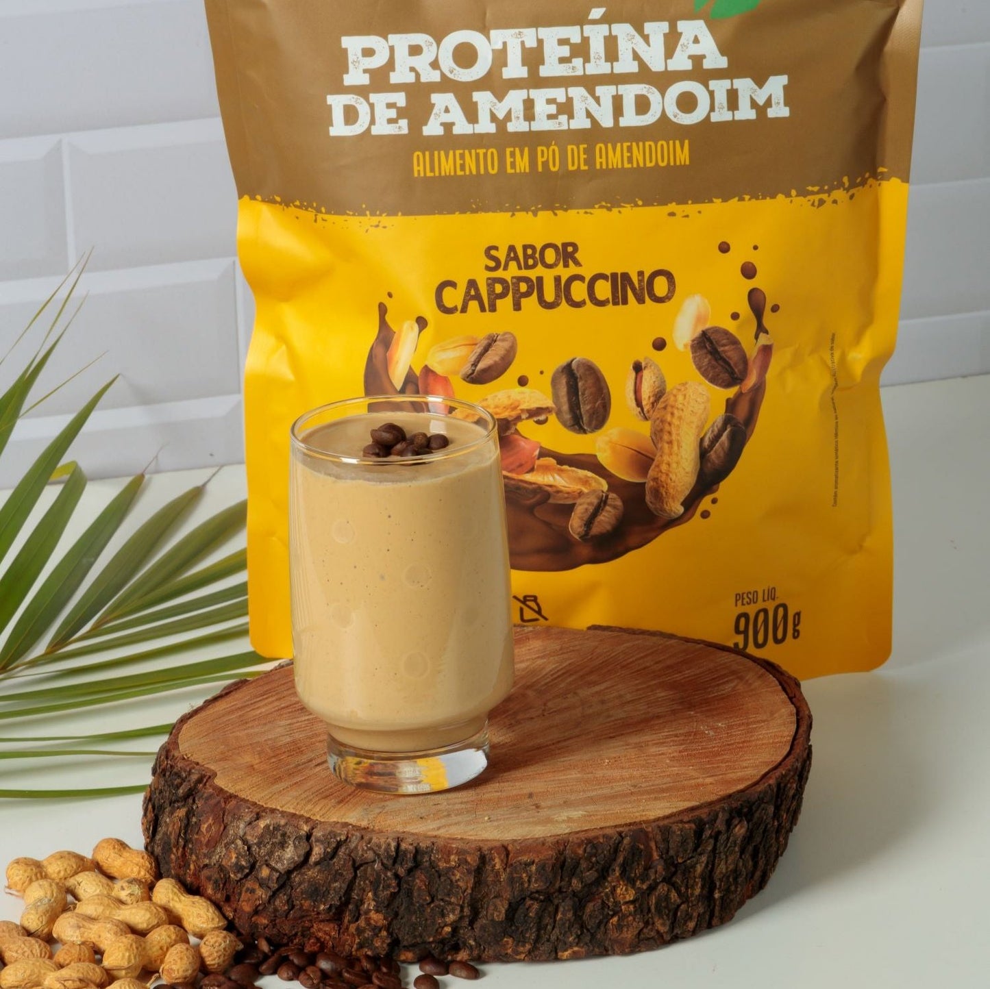 Proteína de Amendoim - Cappuccino - 900g