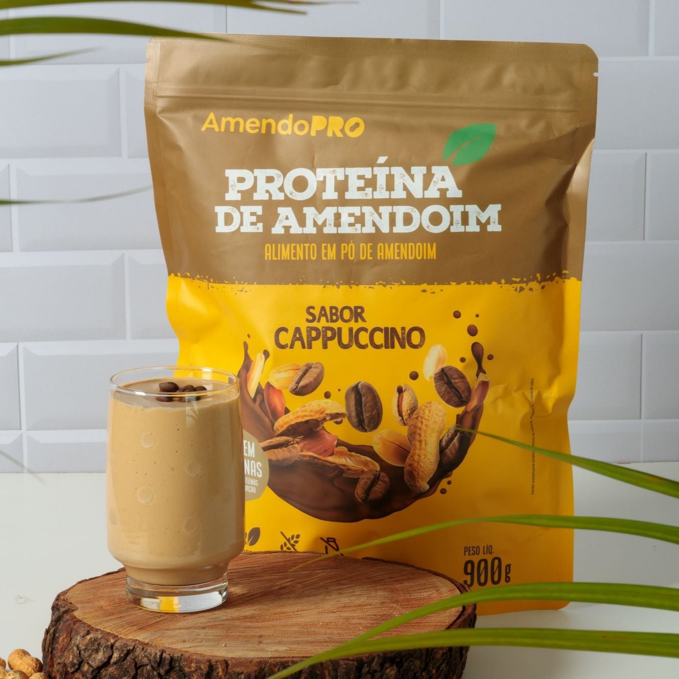 Proteína de Amendoim - Cappuccino - 900g