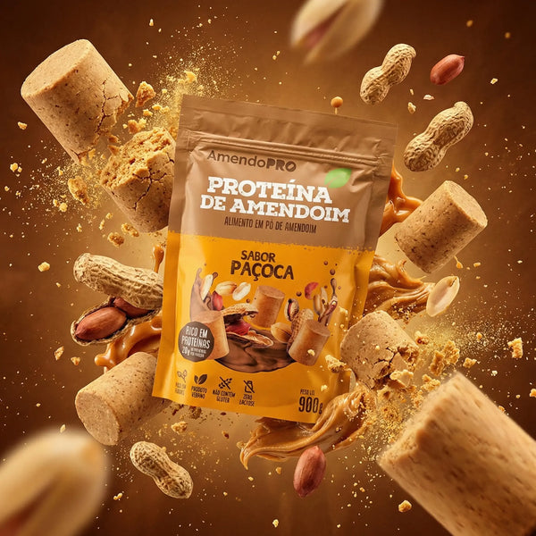 Proteína de Amendoim - Paçoca - 900g