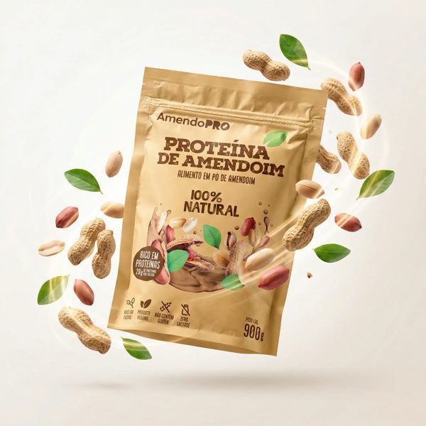Proteína de Amendoim - 100% Natural - 900g