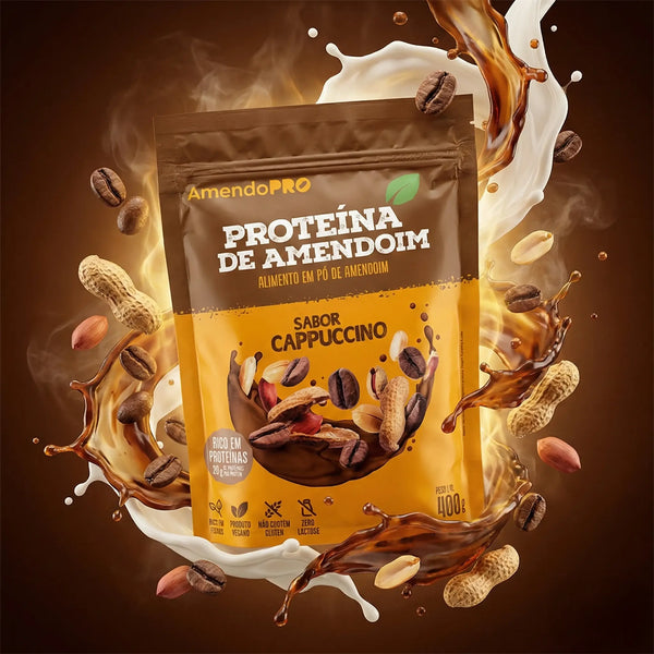 Proteína de Amendoim - Cappuccino - 400g
