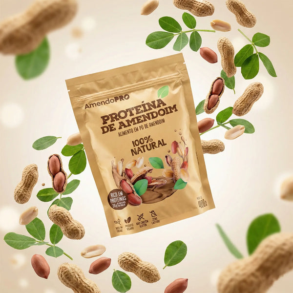 Proteína de Amendoim - 100% Natural - 400g