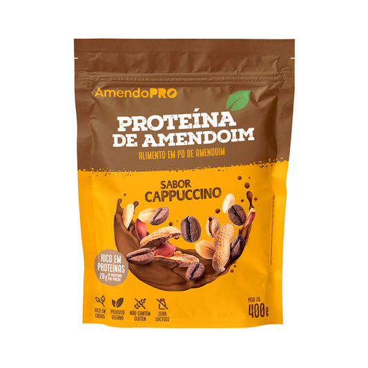Proteína de Amendoim - Cappuccino - 400g