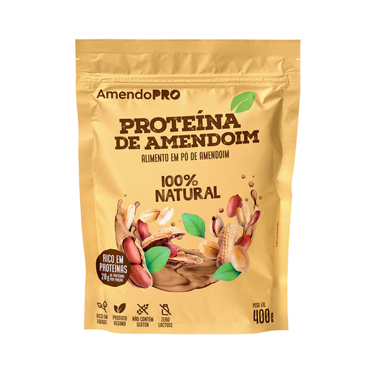 Proteína de Amendoim - 100% Natural - 400g