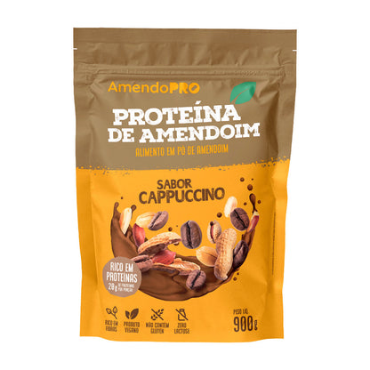 Proteína de Amendoim - Cappuccino - 900g