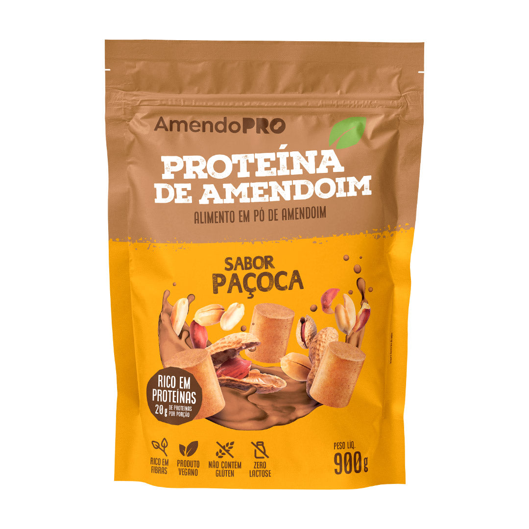 Proteína de Amendoim - Paçoca - 900g