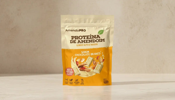 Proteína de Amendoim - Chocolate Branco - 400g