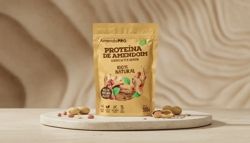 Proteína de Amendoim - 100% Natural - 900g