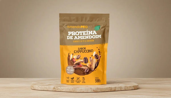 Proteína de Amendoim - Cappuccino - 900g