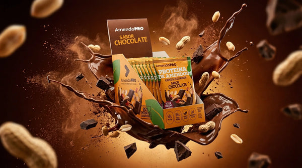 Proteína de Amendoim - Chocolate 480g (Display com 12 Sachês de 40g)