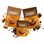 Proteína de Amendoim | Combo Chocolate 900g + Cappuccino e Paçoca 400g - 3