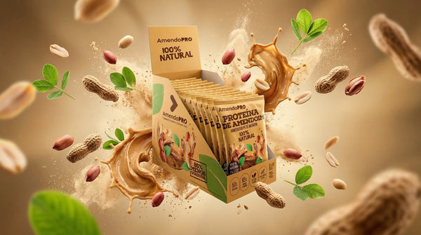 Proteína de Amendoim - 100% Natural 480g (Display com 12 Sachês de 40g)
